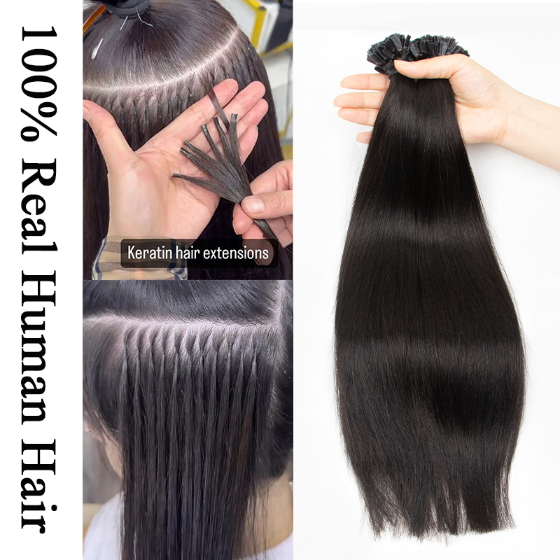 Hair Care Keratin - VADES K Tip Hair Extensions Human