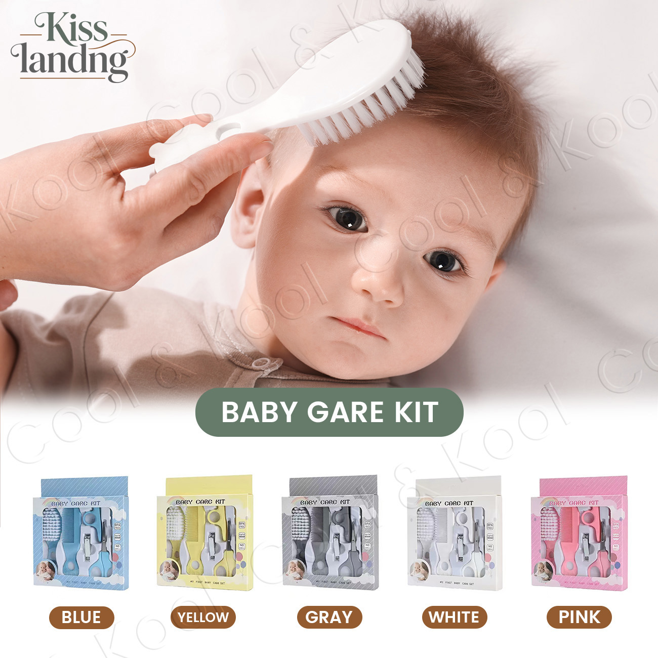 Hair Care For Baby - Baby Hygiene & Grooming Kit, 6pc