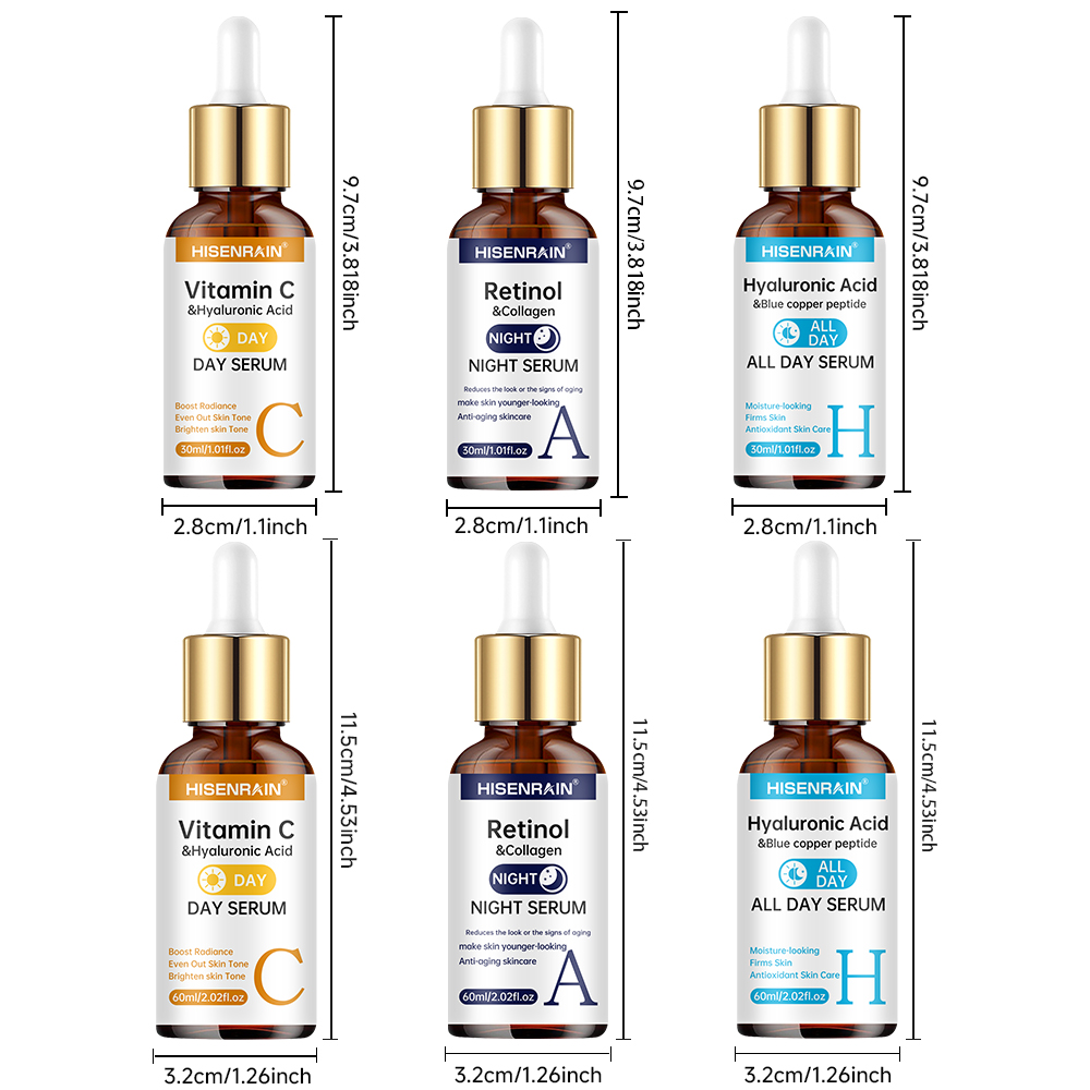 HISENRAIN Vitamin C + Retinol  - Caffeine Hair Serum ulasan dan harga
