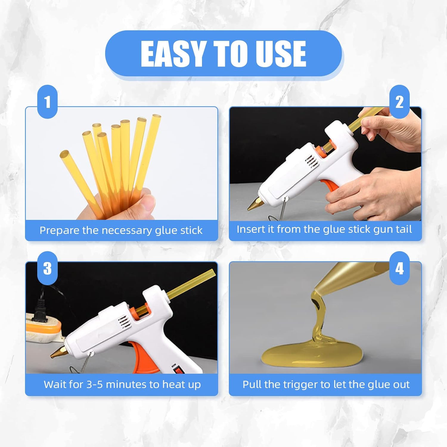 12Pcs Keratin Glue Sticks for  - Glue Gun Hair ulasan dan harga