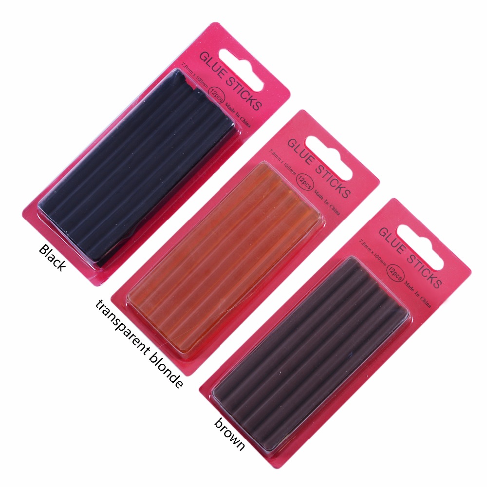12pcs/lot  0.7*10 cm Hot Melt  - Glue Gun Hair ulasan dan harga