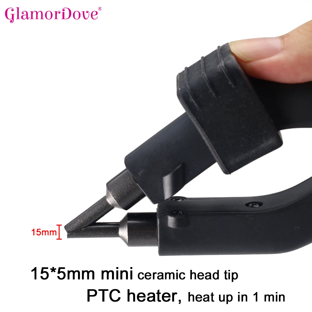 Hair Extension Heating Iron Ha - Glue Gun Hair ulasan dan harga
