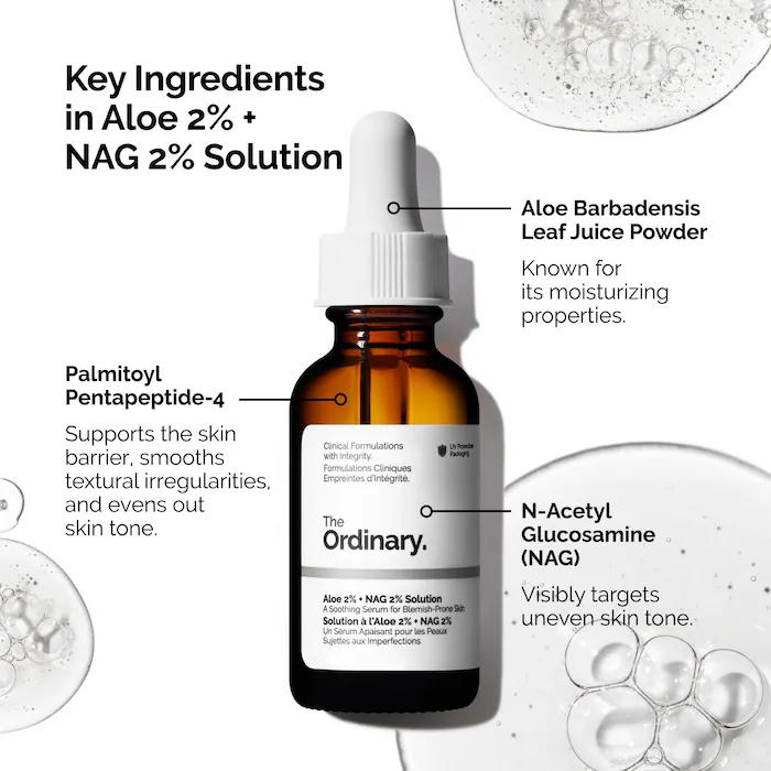 Aloe 2% + NAG 2% Solution Seru - Caffeine Hair Serum ulasan dan harga