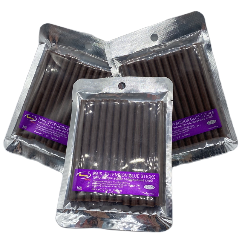 24 PCS 7.0mm X 10cm Brown Hot  - Glue Gun Hair ulasan dan harga