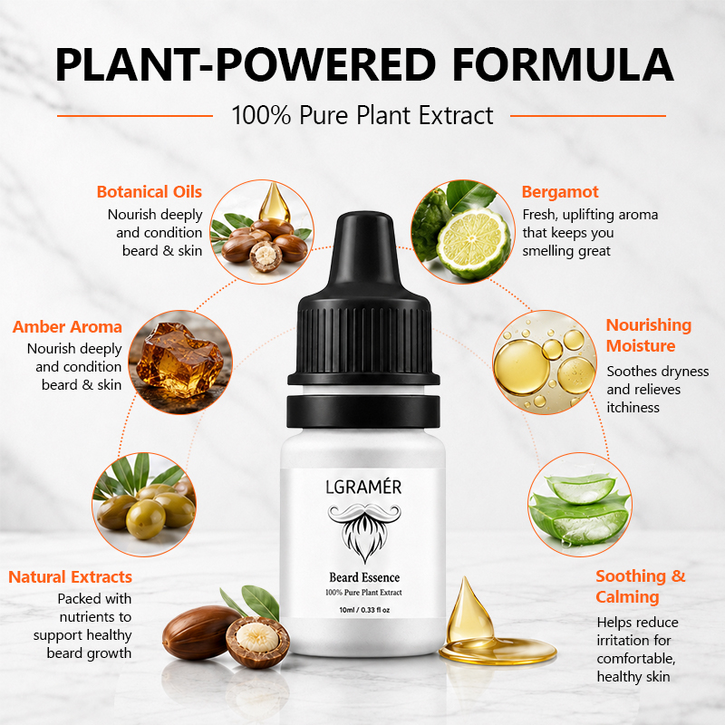 Men's Beard Growth Serum Nouri - Hair Care Oil Serum ulasan dan harga