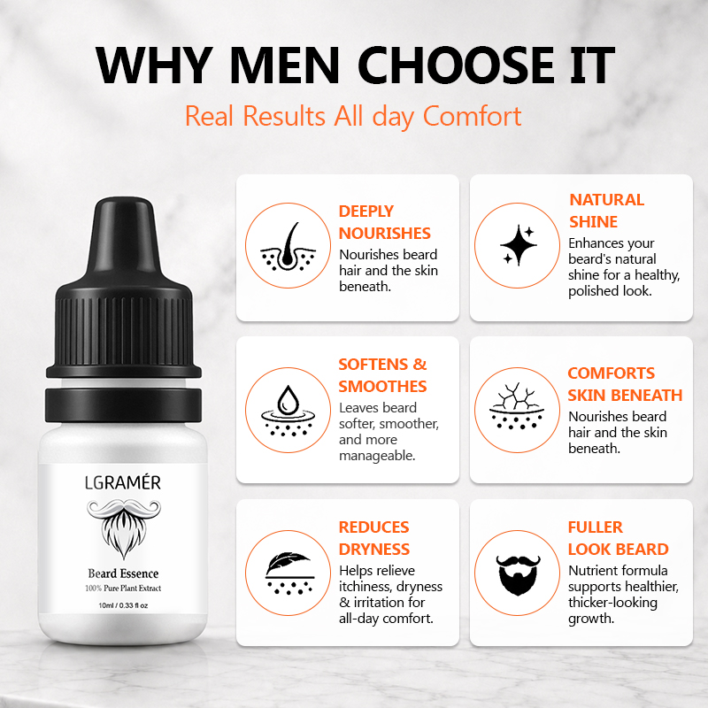 Men's Beard Growth Serum Nouri - Hair Care Oil Serum ulasan dan harga