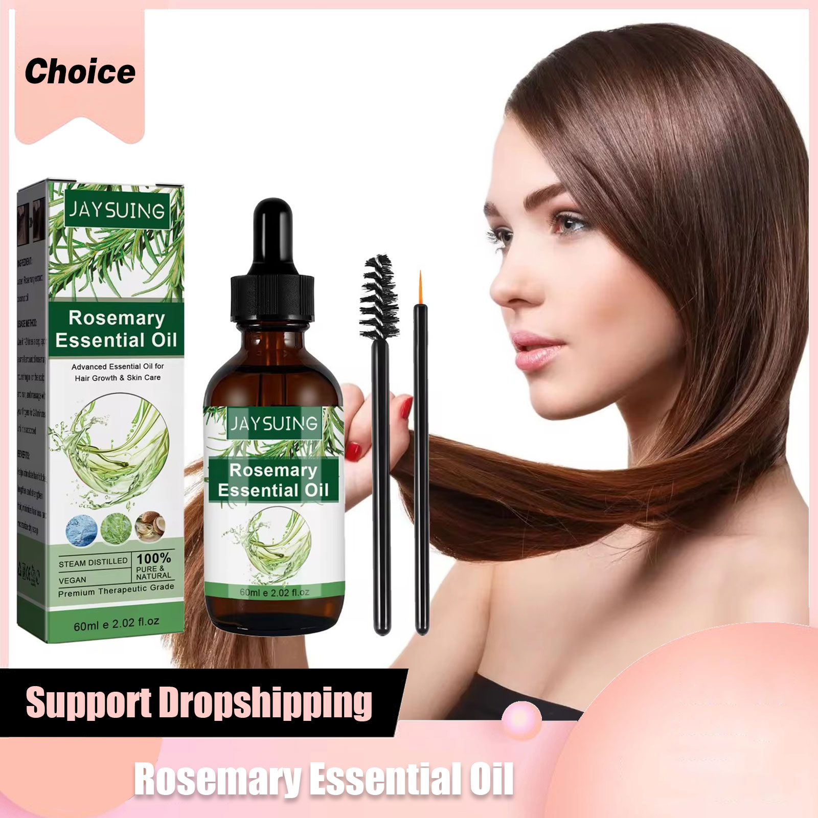 Rosemary Essential Oil For Hai - Hair Care Oil Serum ulasan dan harga