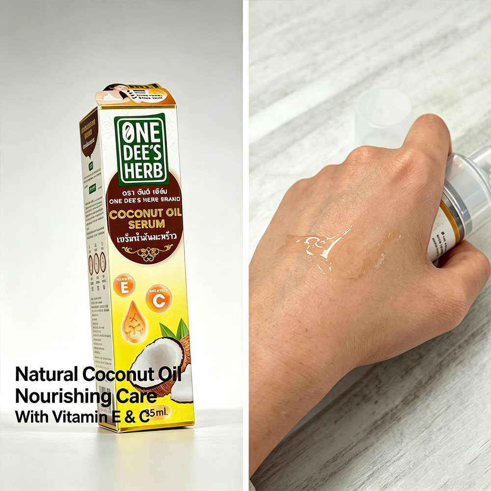 Thailand One Dee's Herb Coconu - Hair Care Oil Serum ulasan dan harga