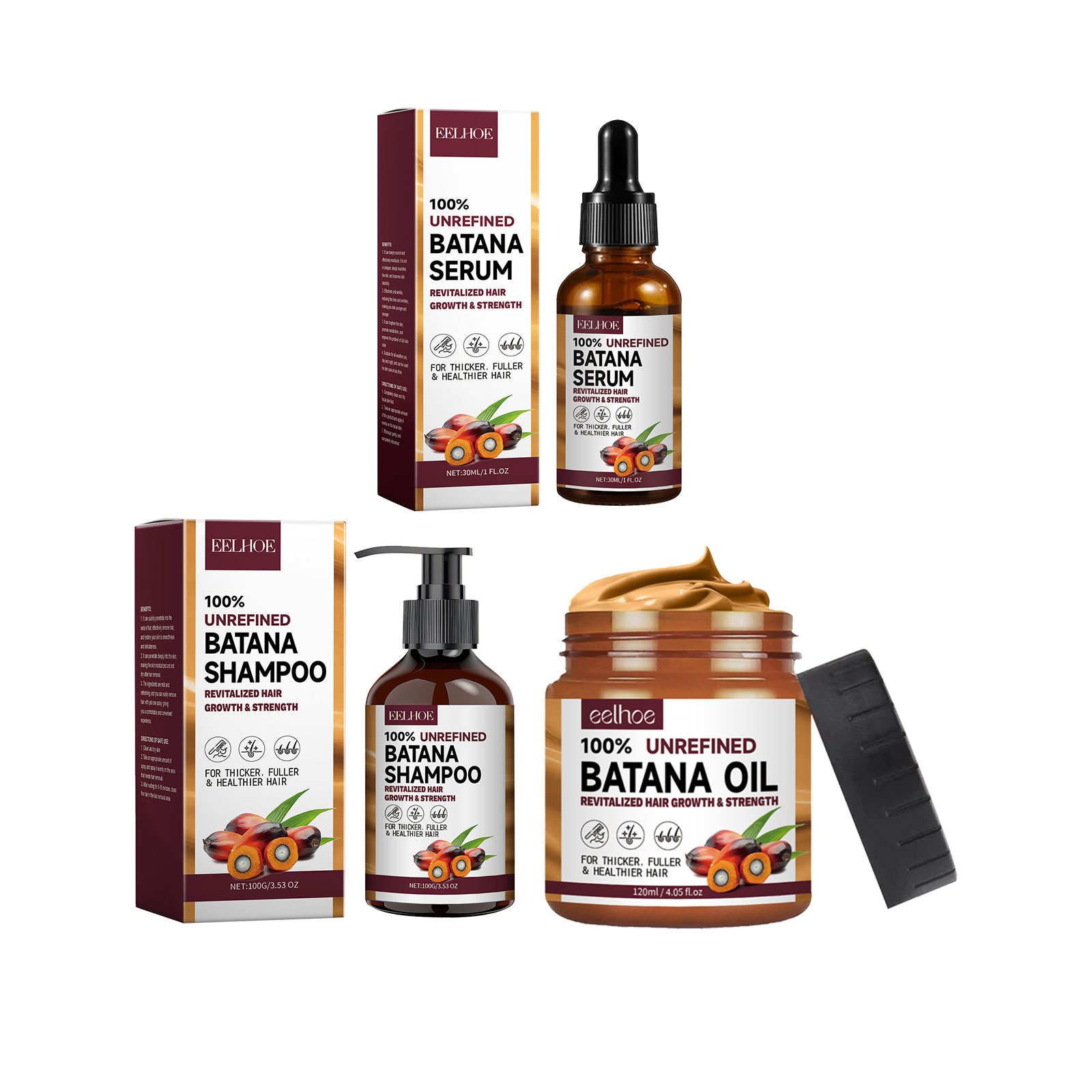 EELHOE Natural Batana Oil Deep - Hair Care Keratin Treatment ulasan dan harga