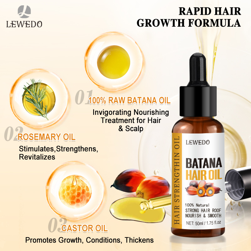 LEWEDO Batana Oil Hair Growth  - Caffeine Hair Serum ulasan dan harga