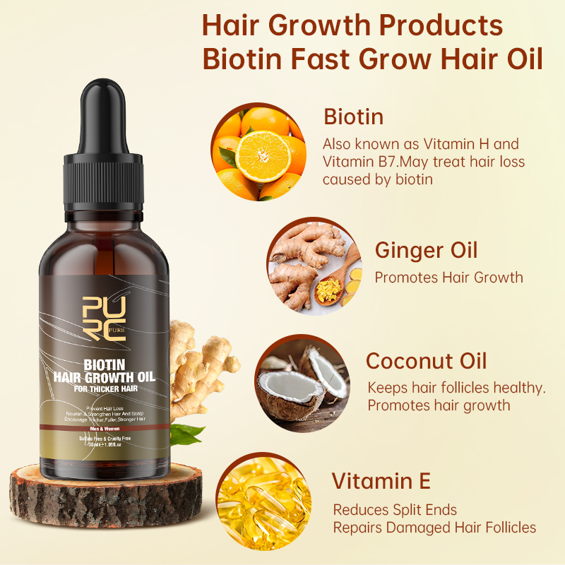 PURC Biotin Hair Growth Oil Sh - Hair Care Keratin Treatment ulasan dan harga
